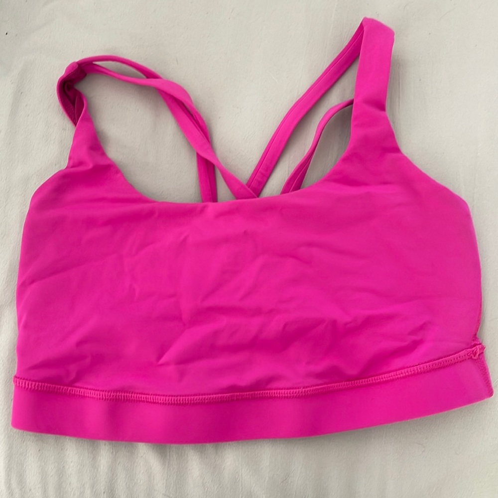 Lululemon pink sports bra. Size 4.